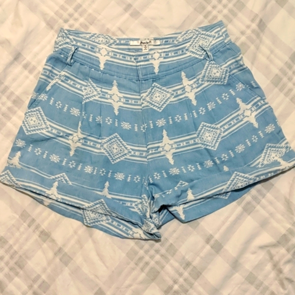 Papaya Tribal Aztec Southwestern Shorts